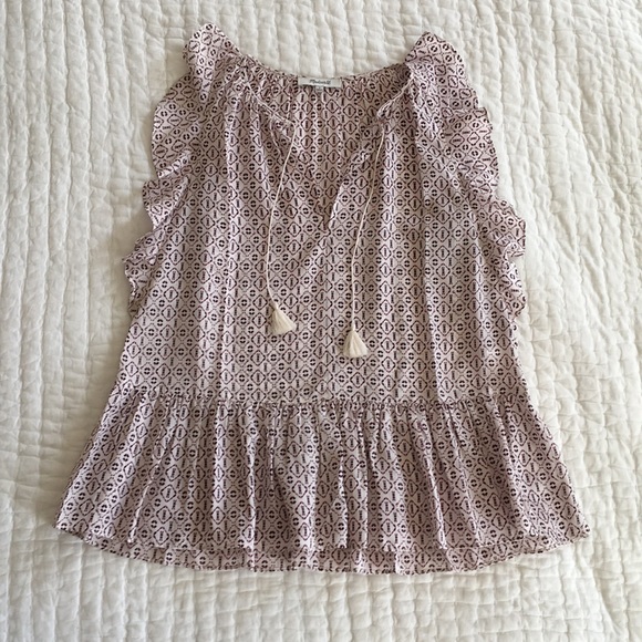 Silk Lily Ruffle Top - Picture 2 of 2